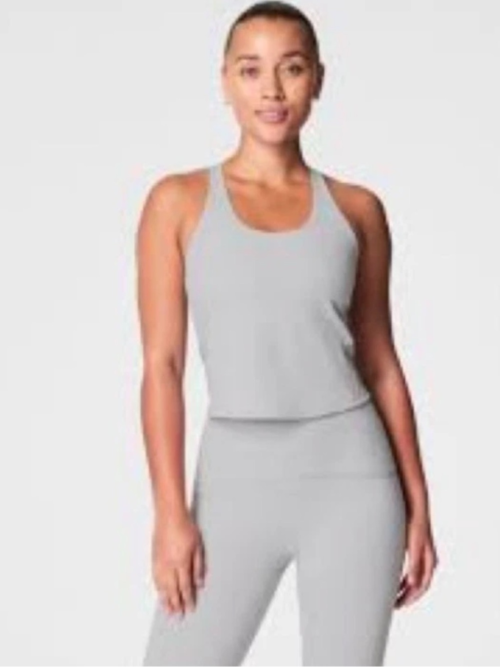 Spanx Contour Crossback Shelf Tank Cloudy Grey - NWT - XL